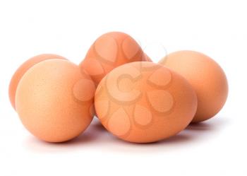 eggs isolated on white background