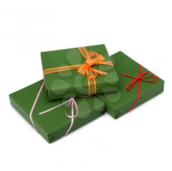 gifts isolated on white background close up