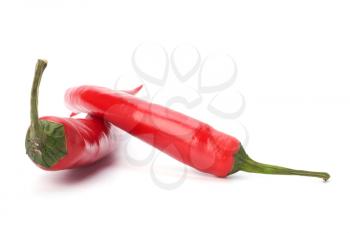 Chili pepper isolated on white background