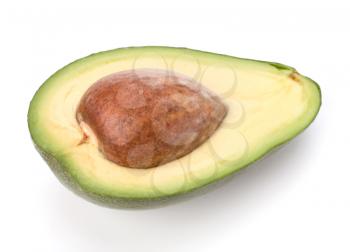 avocado isolated on white background