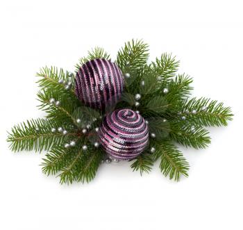 Christmas ball decoration isolated on white background