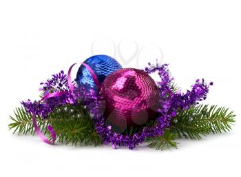 Christmas ball decoration isolated on white background