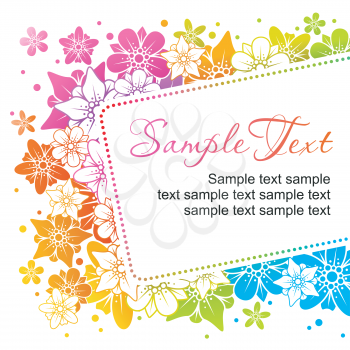 Royalty Free Clipart Image of a Floral Background