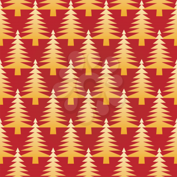 Royalty Free Clipart Image of a Seamless Christmas Background