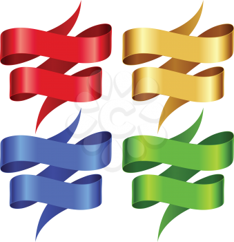 Royalty Free Clipart Image of Ribbon Banners