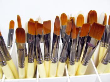 Royalty Free Photo of a Display of Brushes