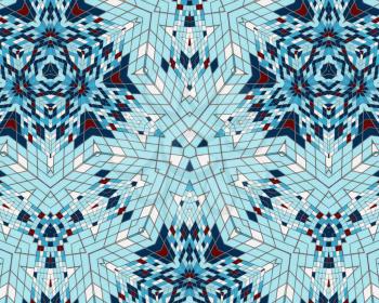 Special pattern Background Blue Mosaic Colored shapes and lines style