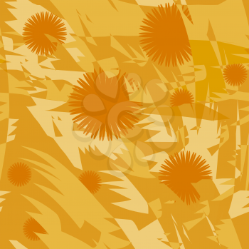 Royalty Free Clipart Image of an Abstract Flower Pattern