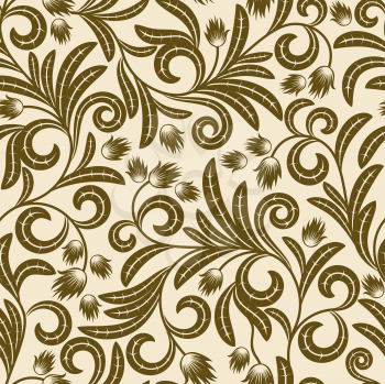 Royalty Free Clipart Image of a Brown Leaf Background