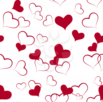 Royalty Free Clipart Image of a Heart Background