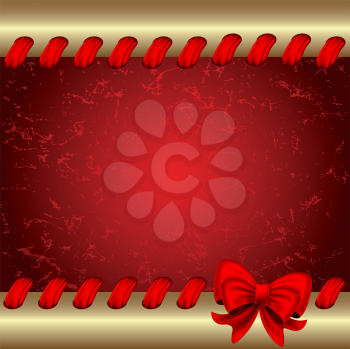 Royalty Free Clipart Image of a Bow Background