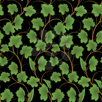 Royalty Free Clipart Image of a Vine Background