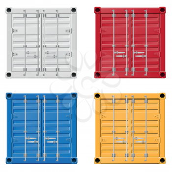 Royalty Free Clipart Image of a Cargo Container