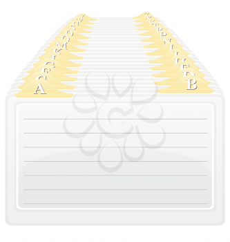Royalty Free Clipart Image of a Filing System