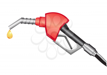 Royalty Free Clipart Image of a Gas Pump Nozzle