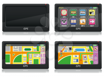 Royalty Free Clipart Image of a GPS Systems