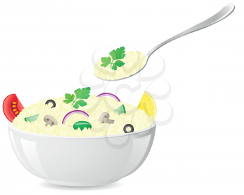 Royalty Free Clipart Image of Italian Rice