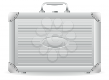 Royalty Free Clipart Image of a Metal Briefcase
