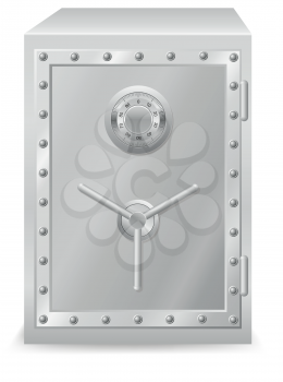 Royalty Free Clipart Image of a Safe