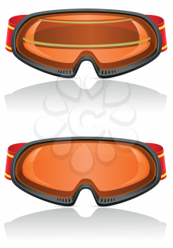 Royalty Free Clipart Image of Ski Goggles