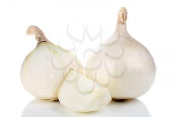 healthy vegetable onion isolated on white background