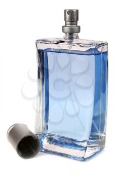 small bottle with a perfume liquid