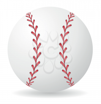 baseball ball vector illustration isolated on white background