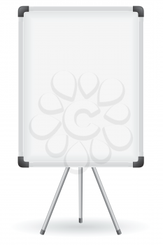 plastic school board for writing marker vector illustration isolated on white background