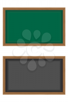 wooden school board for writing chalk vector illustration isolated on white background