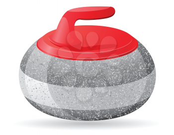 stone for curling sport game vector illustration isolated on white background