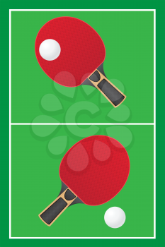 sport game table tennis ping pong vector illustration