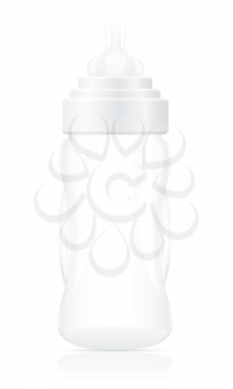 baby bottle vector illustration isolated on white background