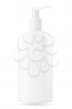 plastic bottle with a spray vector illustration isolated on white background