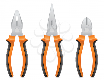 tool pliers vector illustration isolated on white background