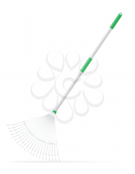 garden tool rake vector illustration isolated on white background