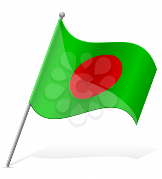 flag of Bangladesh vector illustration isolated on white background