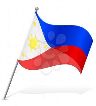 flag of Philippines vector illustration isolated on white background