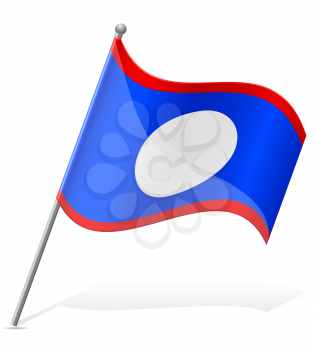 flag of Belize vector illustration isolated on white background