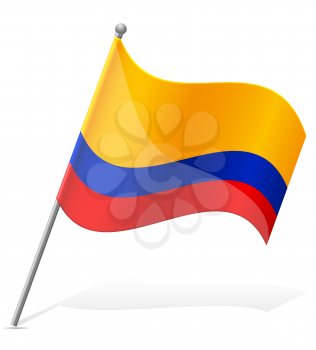 flag of Ecuador vector illustration isolated on white background