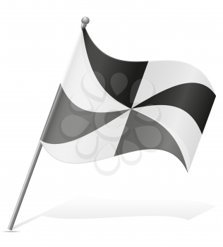flag of Ceuta vector illustration isolated on white background