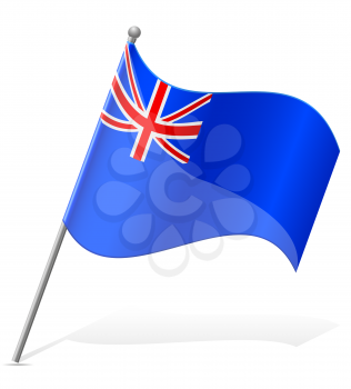 flag of Saint Helena Islands vector illustration isolated on white background