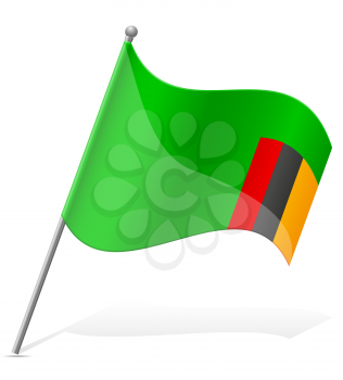 flag of Zambia vector illustration isolated on white background