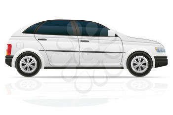 car hatchback vector illustration isolated on white background