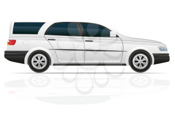 car touring vector illustration isolated on white background