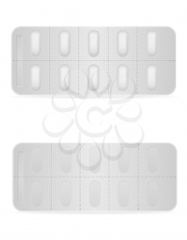 medical pills in package for treatment vector illustration isolated on white background