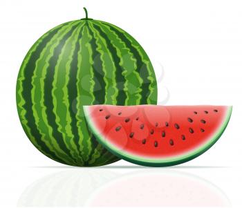 watermelon ripe juicy vector illustration isolated on white background