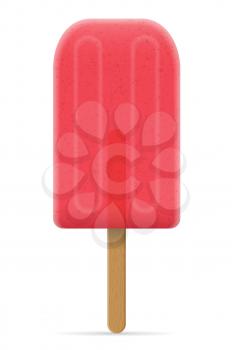 ice cream frozen juice on stick vector illustration isolated on white background