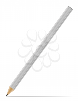 sharpened pencil vector illustration isolated on white background