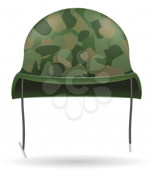 military helmets vector illustration isolated on white background