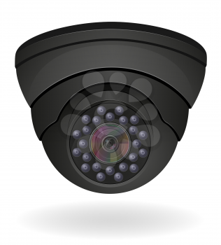 surveillance cameras vector illustration isolated on white background
